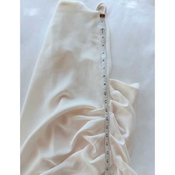 Amanda Uprichard Janet Open Back Strappy Asymmetrical Mini Dress in Ivory Size L - Picture 8 of 9